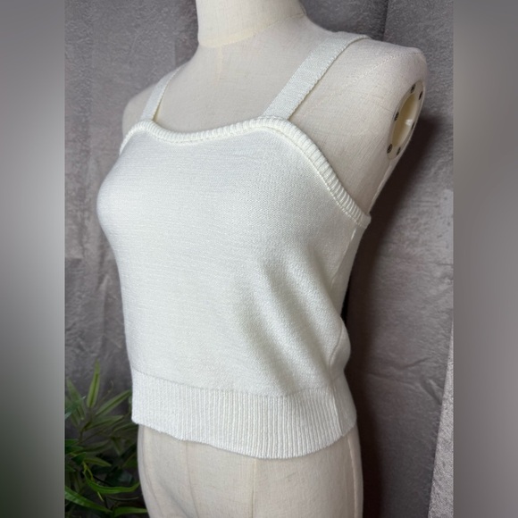 NWT BP. Nordstrom Cowl Neck Cable Knit Crop Sweater Set Ivory Sz Small - Picture 6 of 13